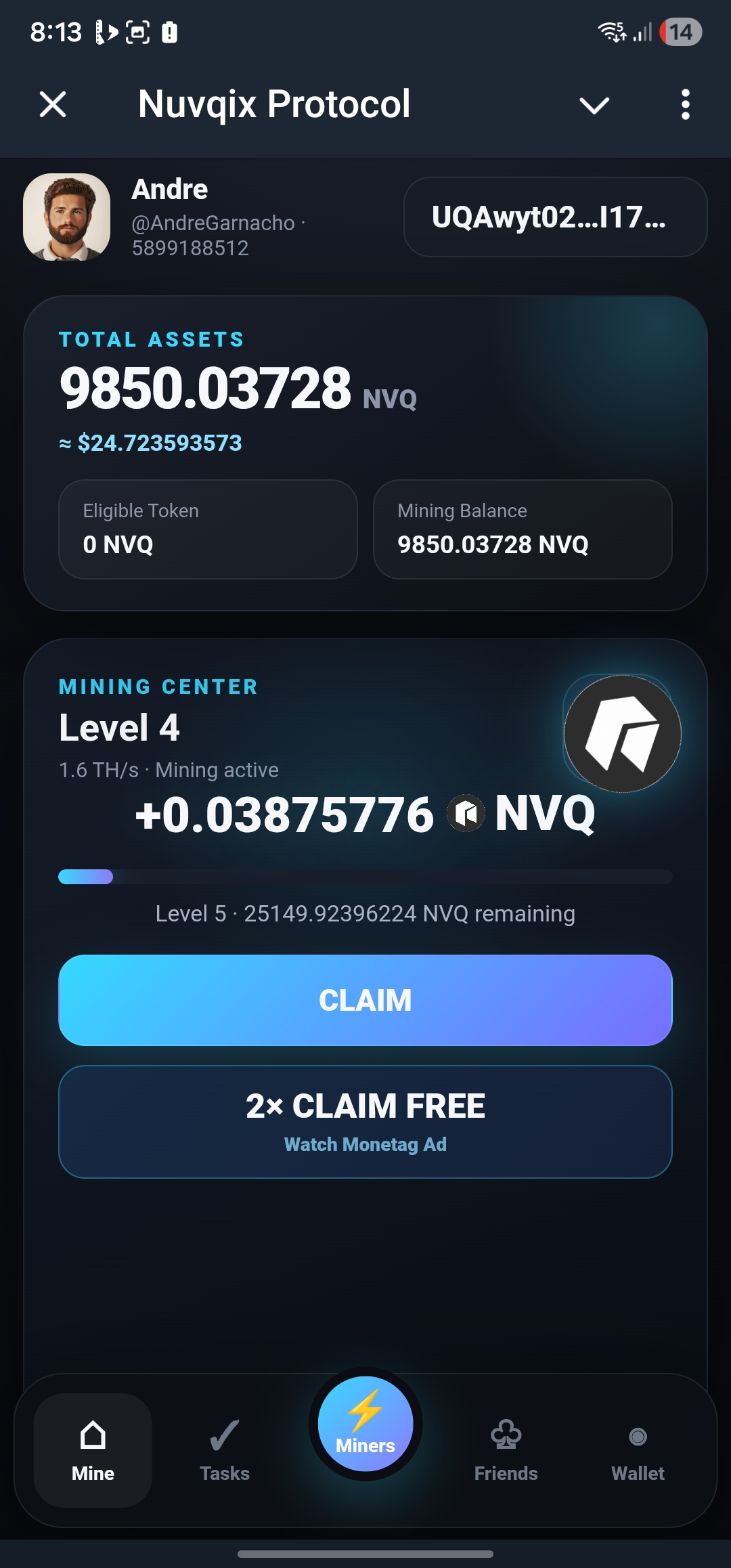Nuvqix Miner App
